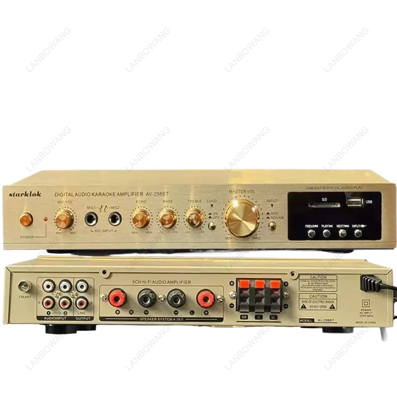 Audio Home Cinema - Amplificateur audio Bluetooth haute puissance à
