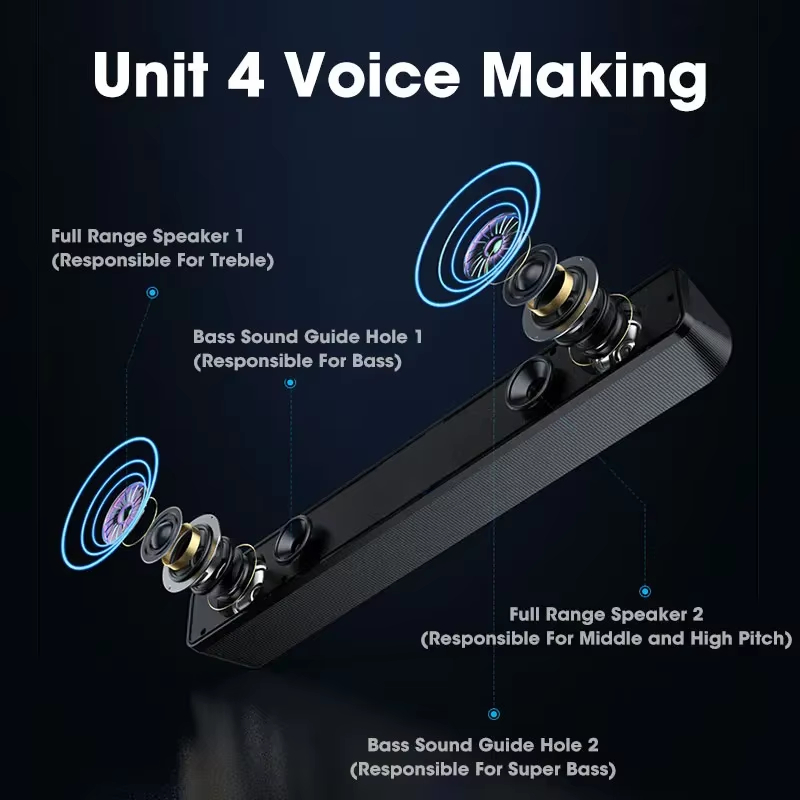 Barre de son Bluetooth 5.0 4D  - Home Cinema Wireless avis et prix